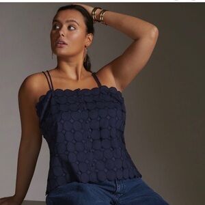 Maeve Anthropologie Navy Cami 3X NWT